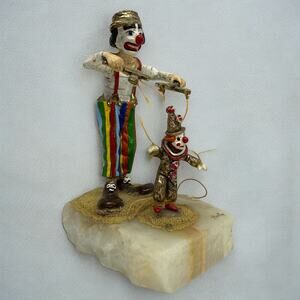 RON LEE Marion w/ Marionette #317 Clown Puppet Vtg ‘84 RARE - Broken Strings